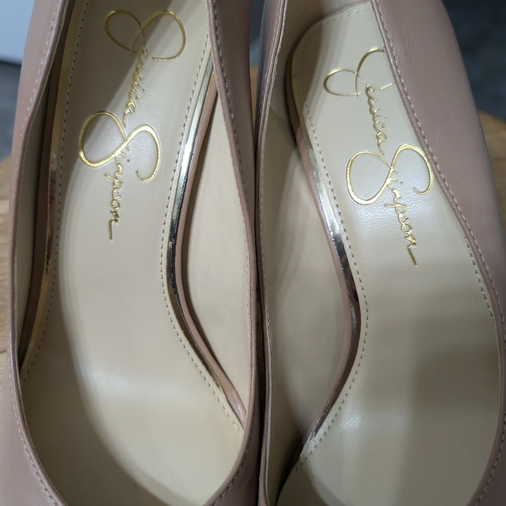 Jessica Simpson Blush Nude Pointed-Toe Stiletto Pumps - Picture 3 of 6